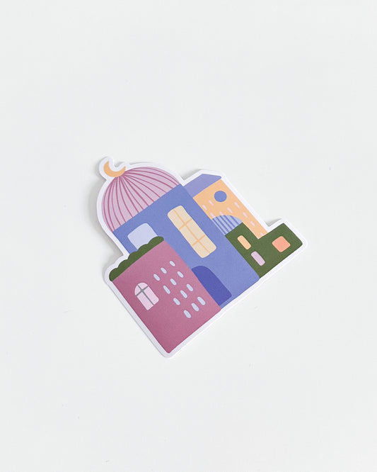 Cozy Town Sticker