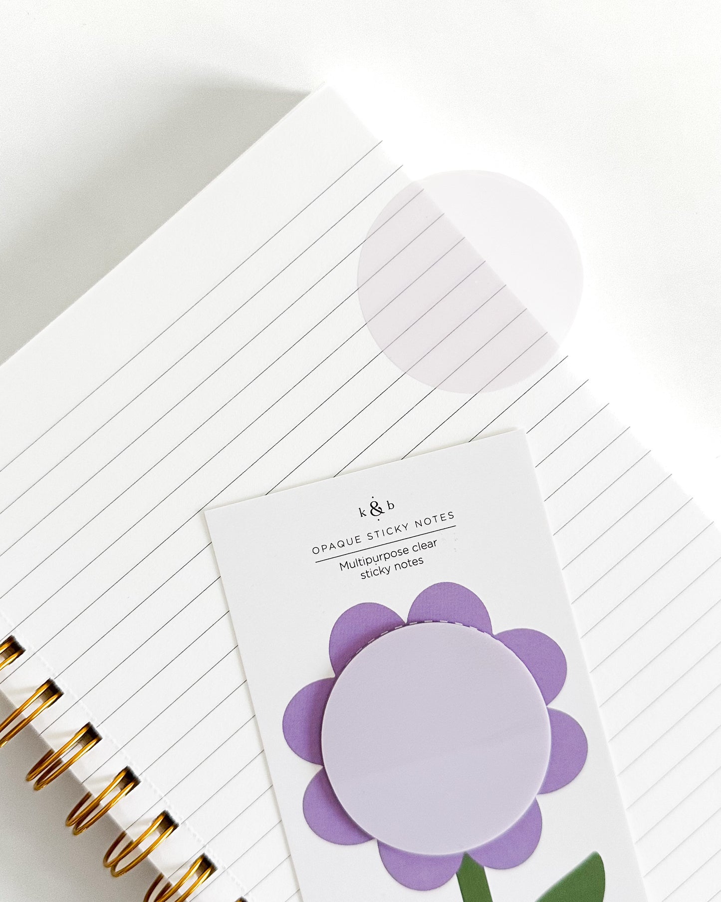 Lilac Flower Sticky Notes