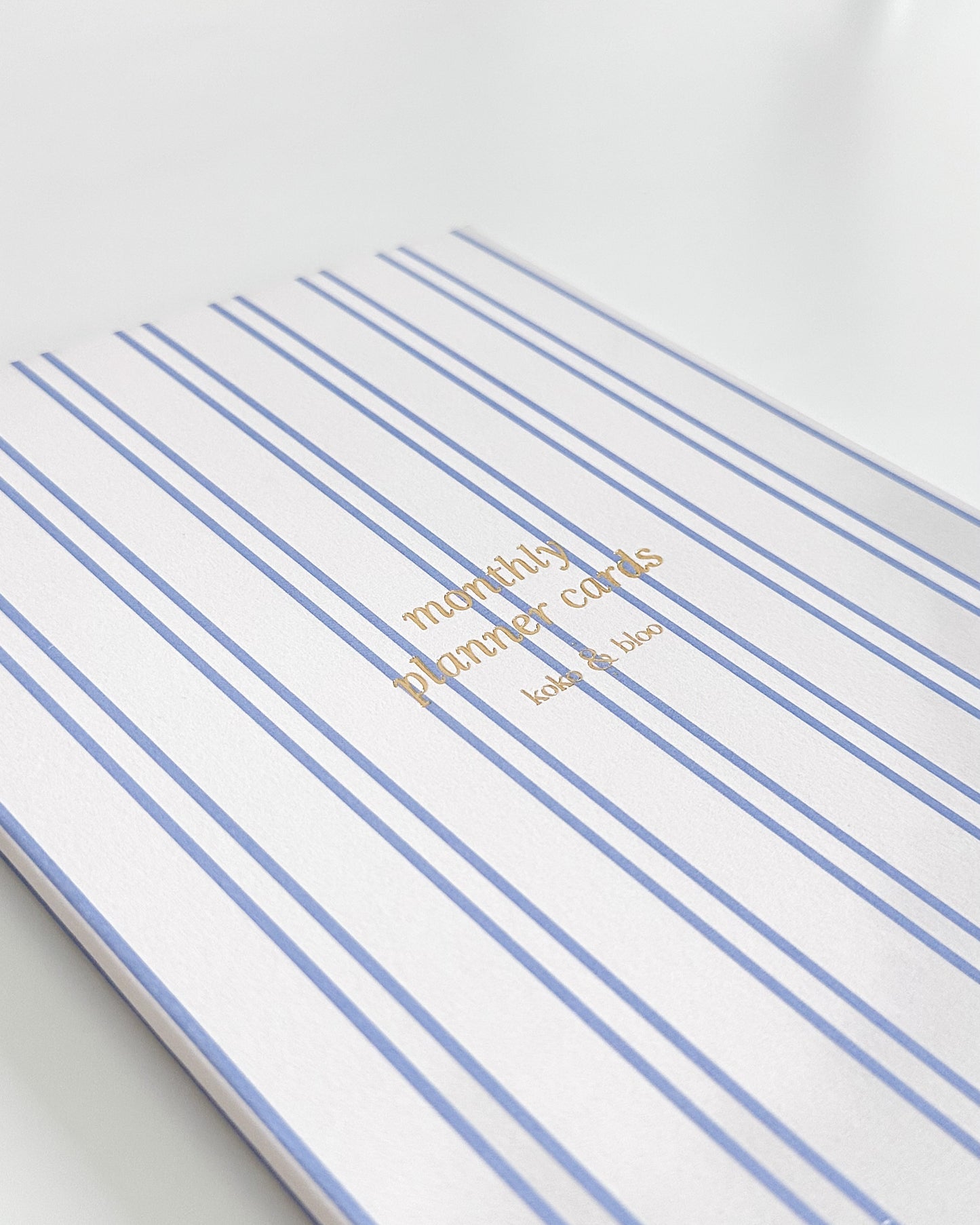 Monthly Planner Cards