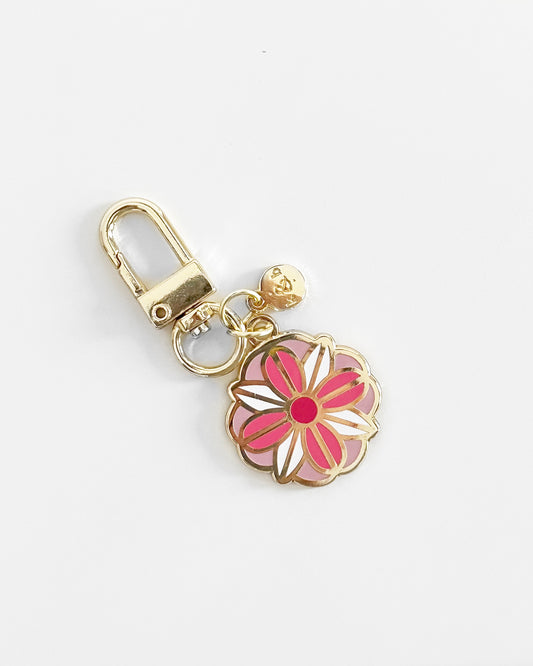 Pink Flower Charm