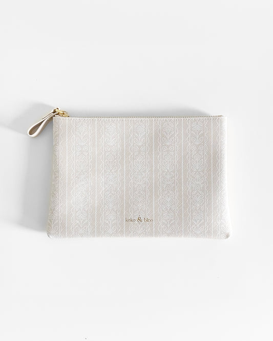 White Lace Pouch