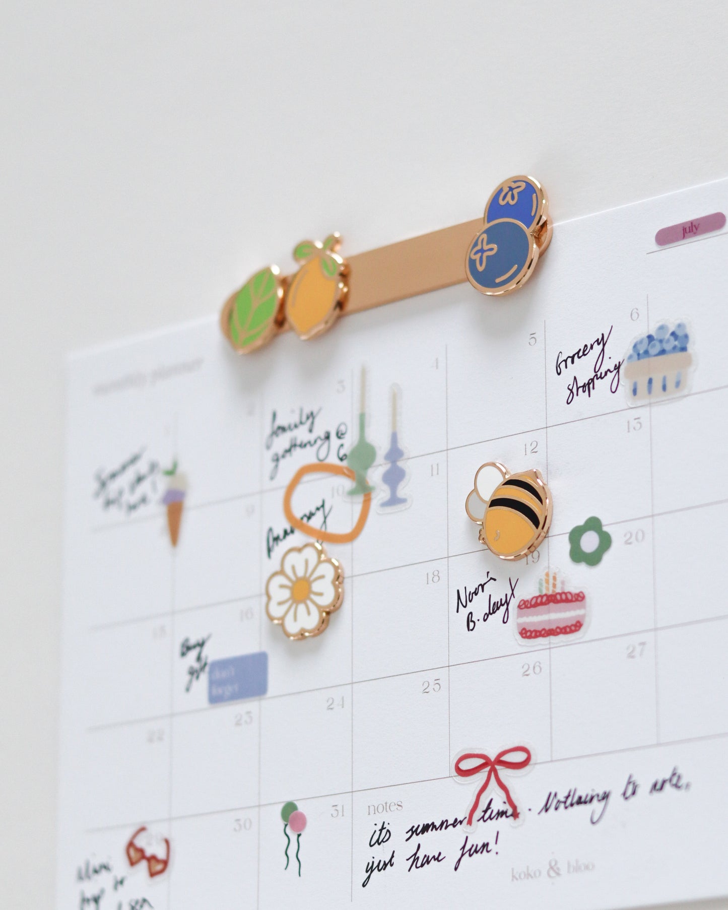 Summer Fridge Magnet Set