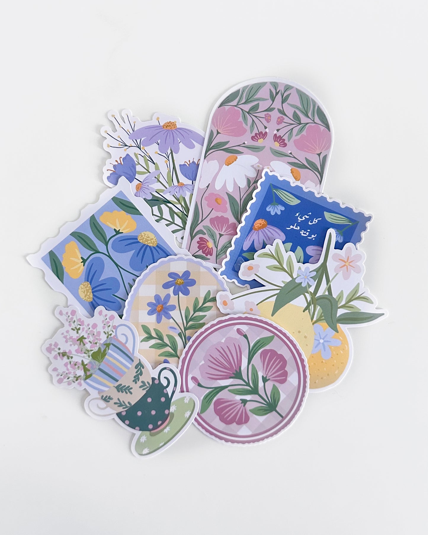 Purple Blooms Sticker