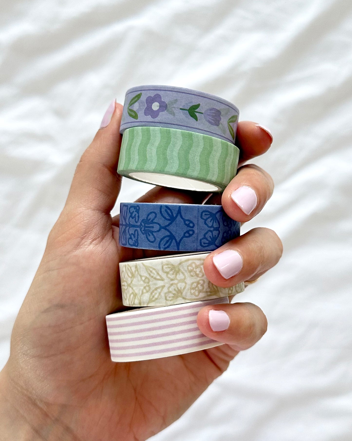 Green Waves Washi Tape