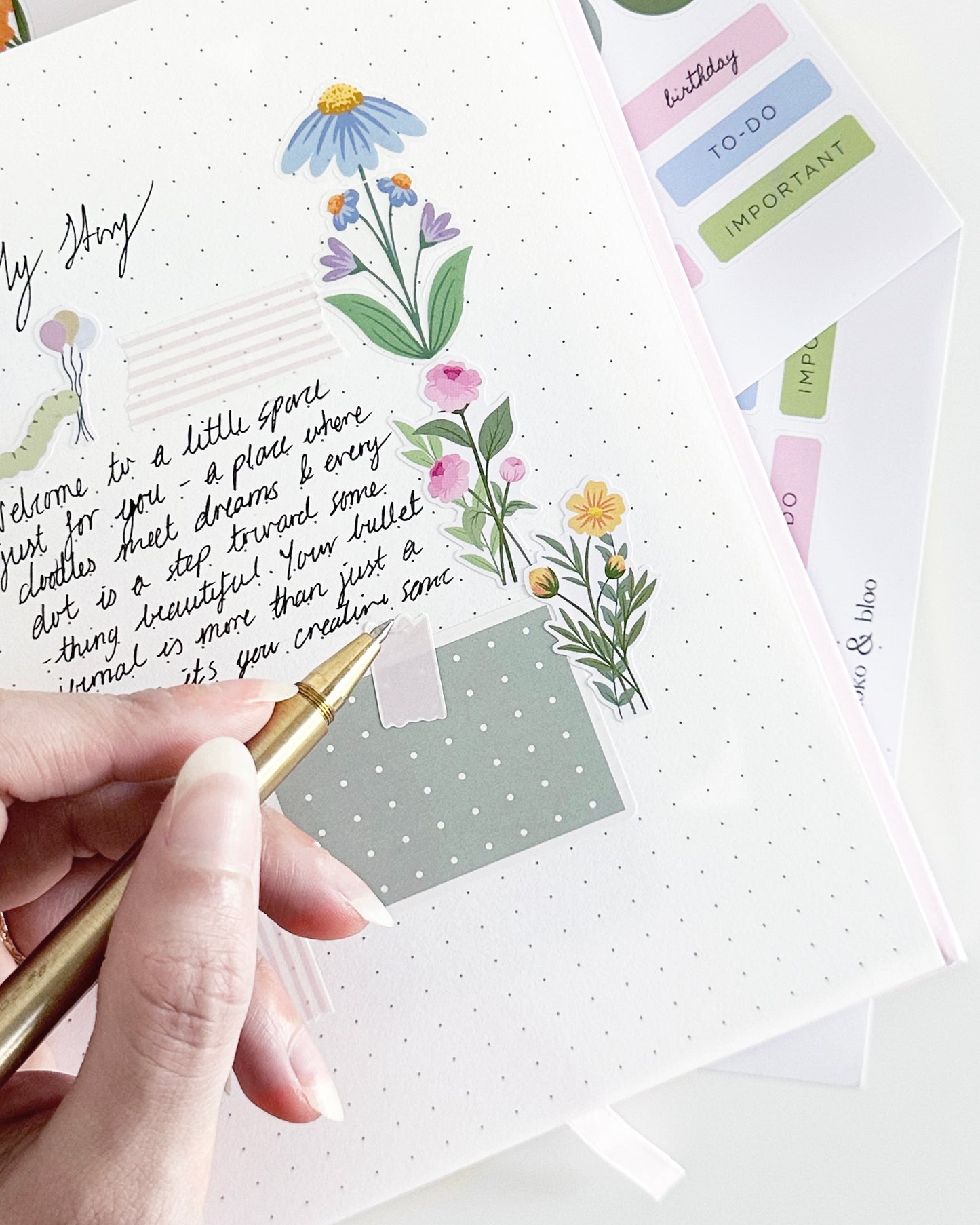 Birth Flower Stickers