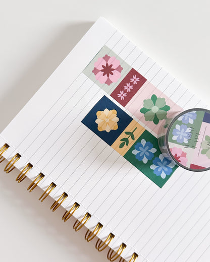 Abstract Floral Washi Tape