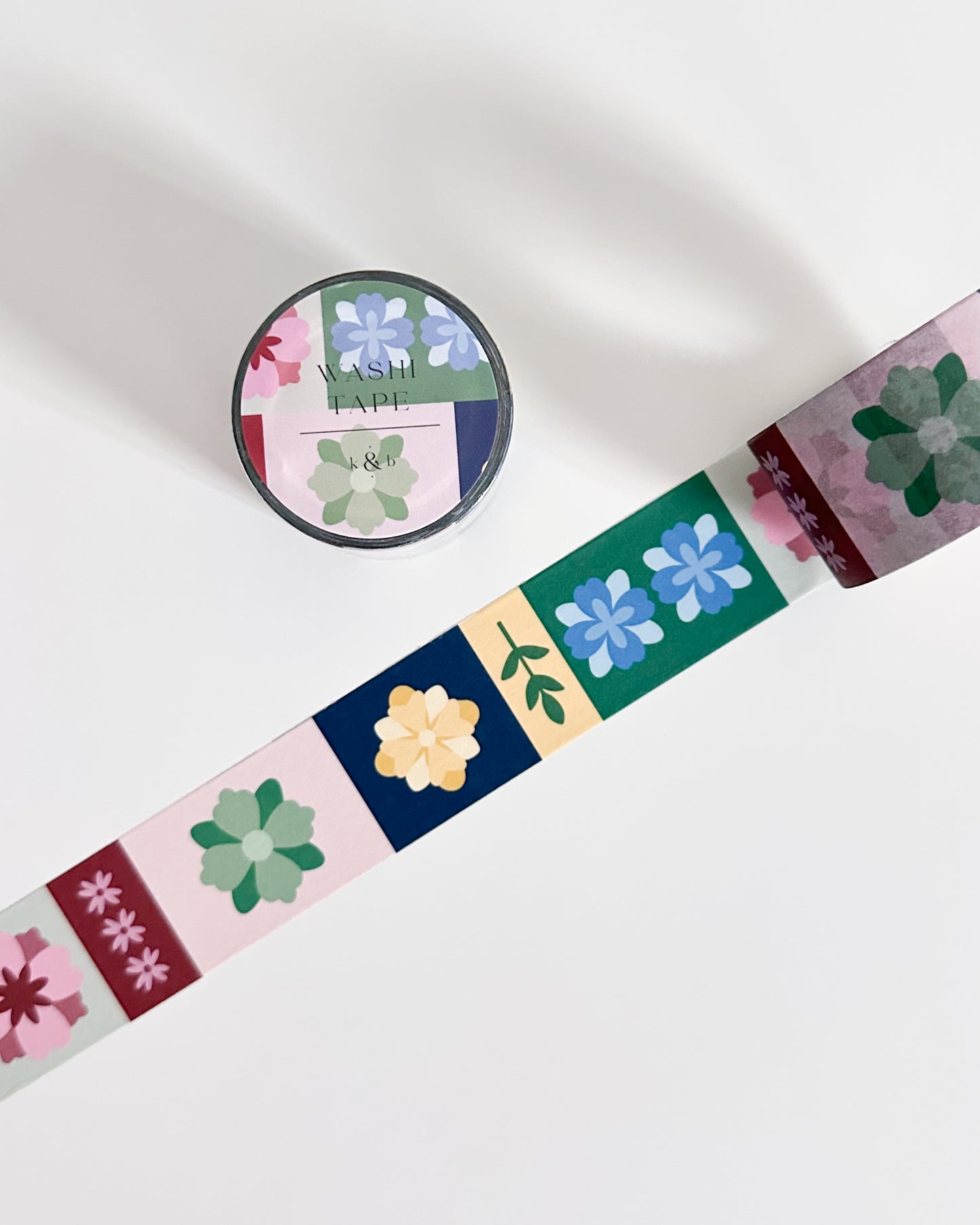 Abstract Floral Washi Tape