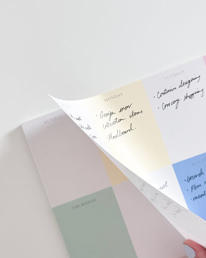 Colourful Weekly Notepad