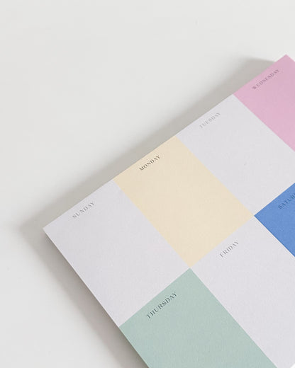 Colourful Weekly Notepad