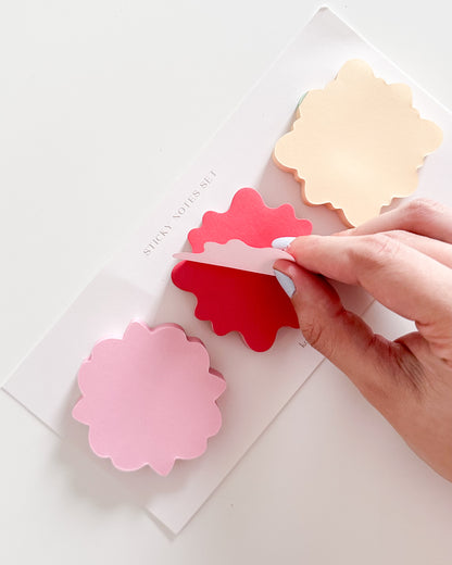 Meadow Sticky Notes - Pink & Yellow