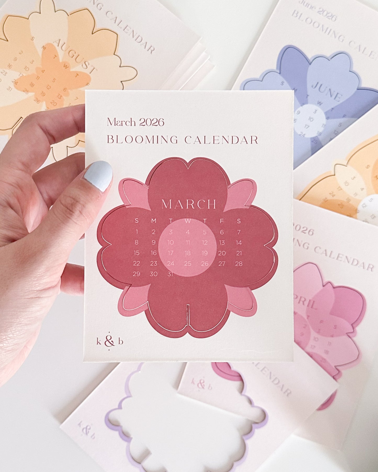 2026 Floral Desk Calendar