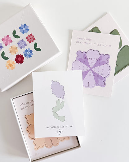 2026 Floral Desk Calendar