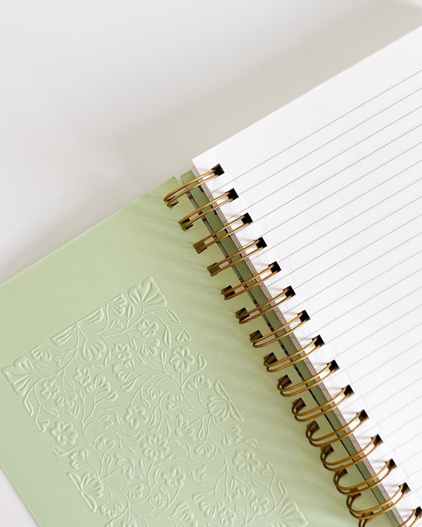 Lined Spiral Notebook - Sage Green