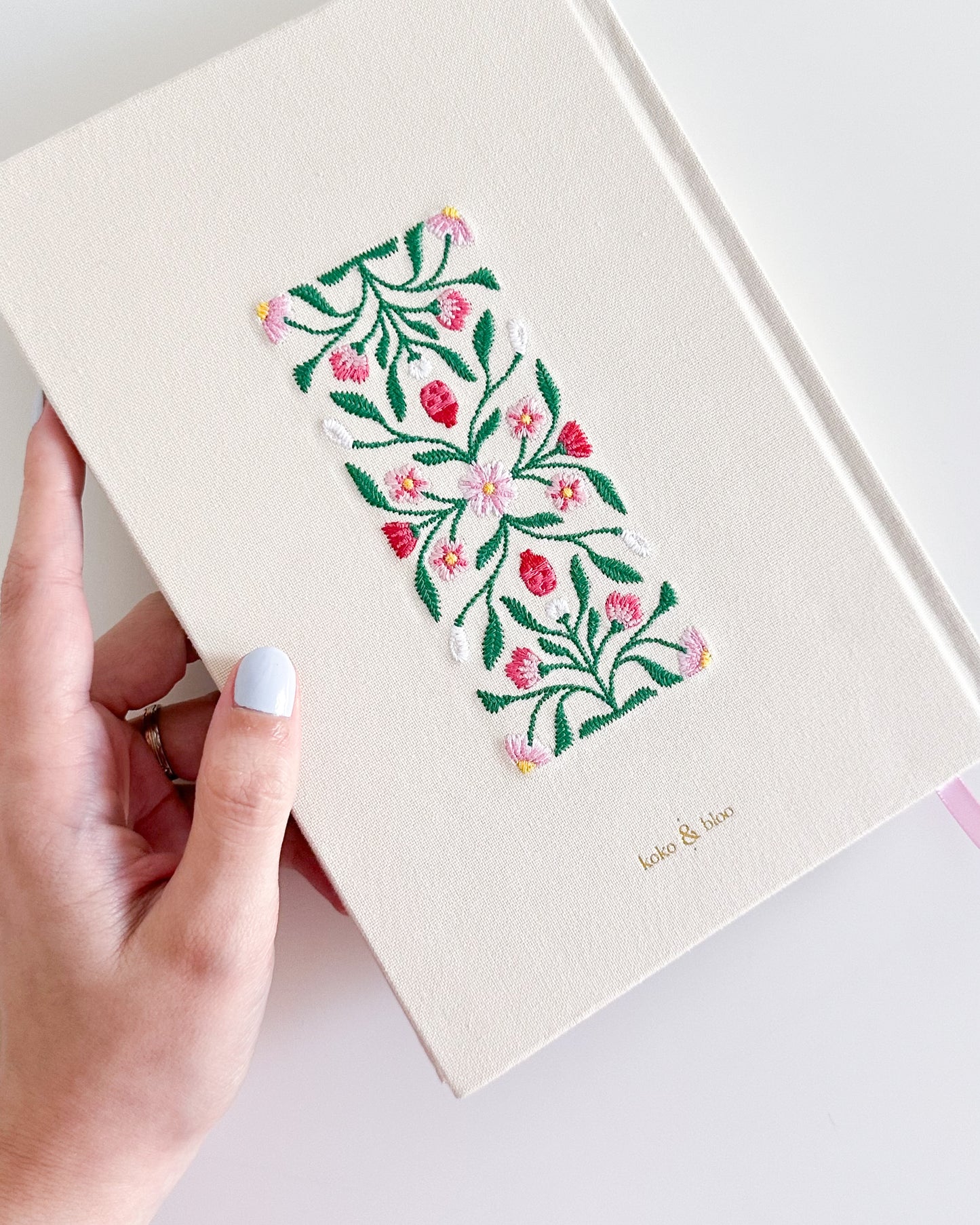 Rosy Garden Embroidered 2026 Yearly Planner - Undated