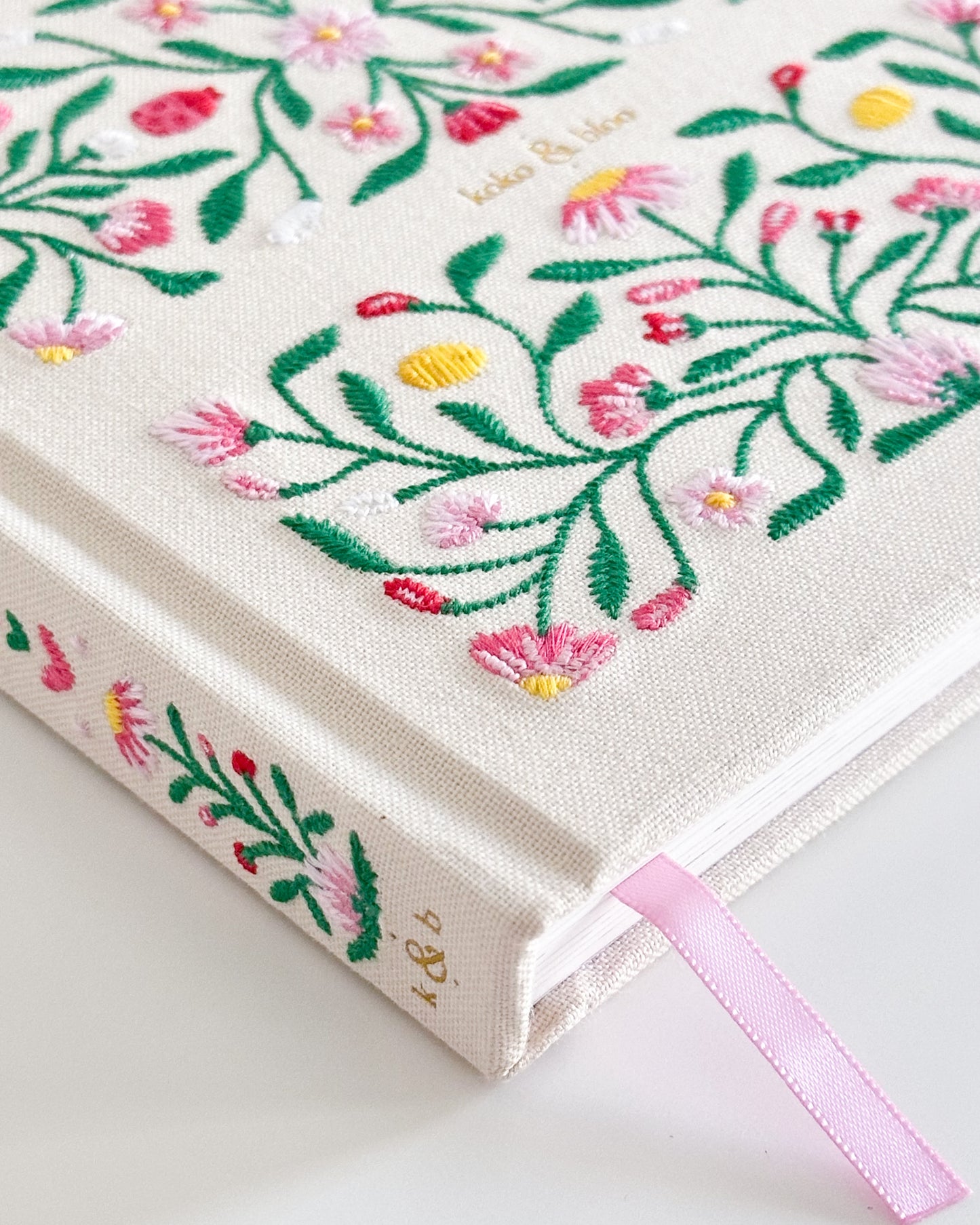 Rosy Garden Embroidered 2026 Yearly Planner - Undated