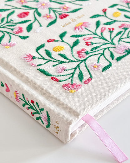 Rosy Garden Embroidered 2026 Yearly Planner - Undated