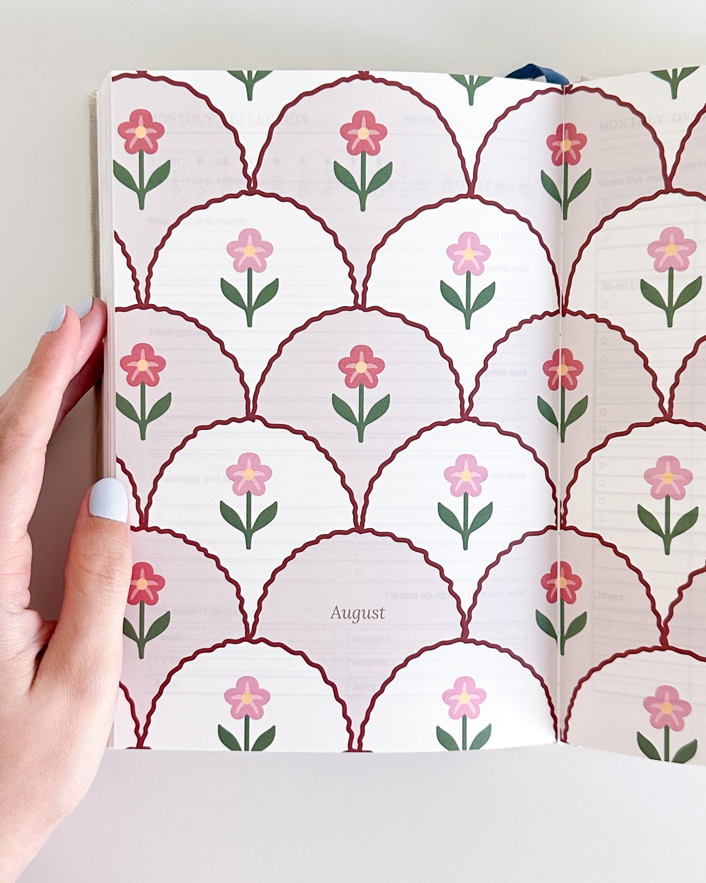 Rosy Garden Embroidered 2026 Yearly Planner - Undated