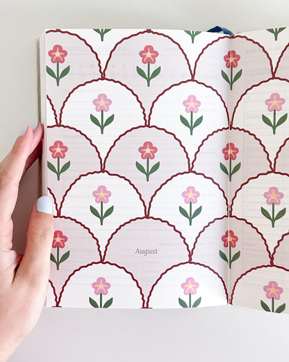 Rosy Garden Embroidered 2026 Yearly Planner - Undated