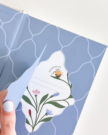 Bloo Garden Embroidered 2026 Yearly Planner - Undated