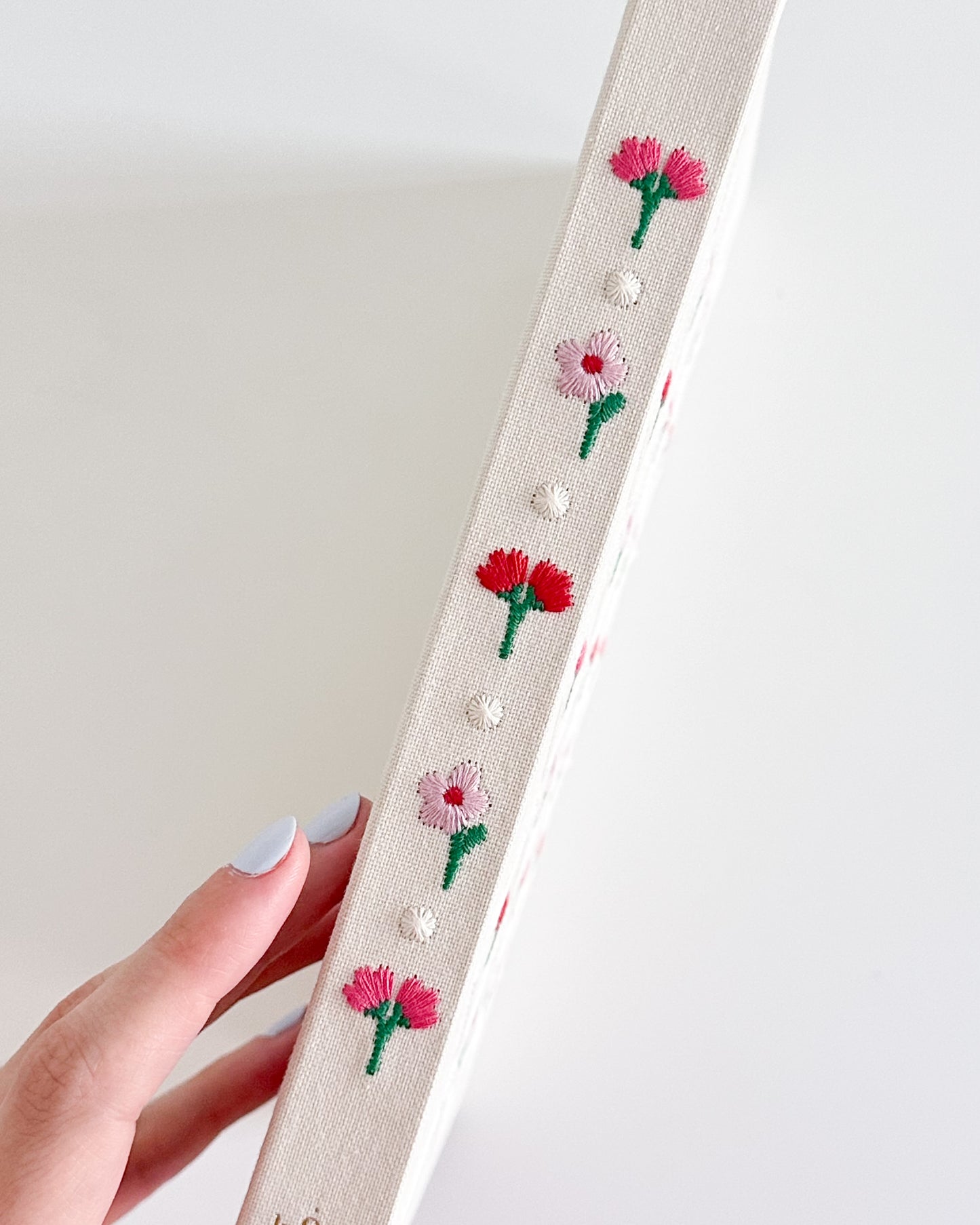 Embroidered Bullet Journal - Roses