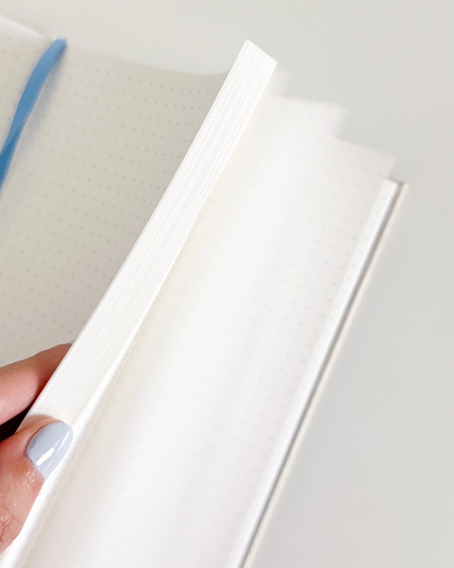 Embroidered Bullet Journal - Light Bloo