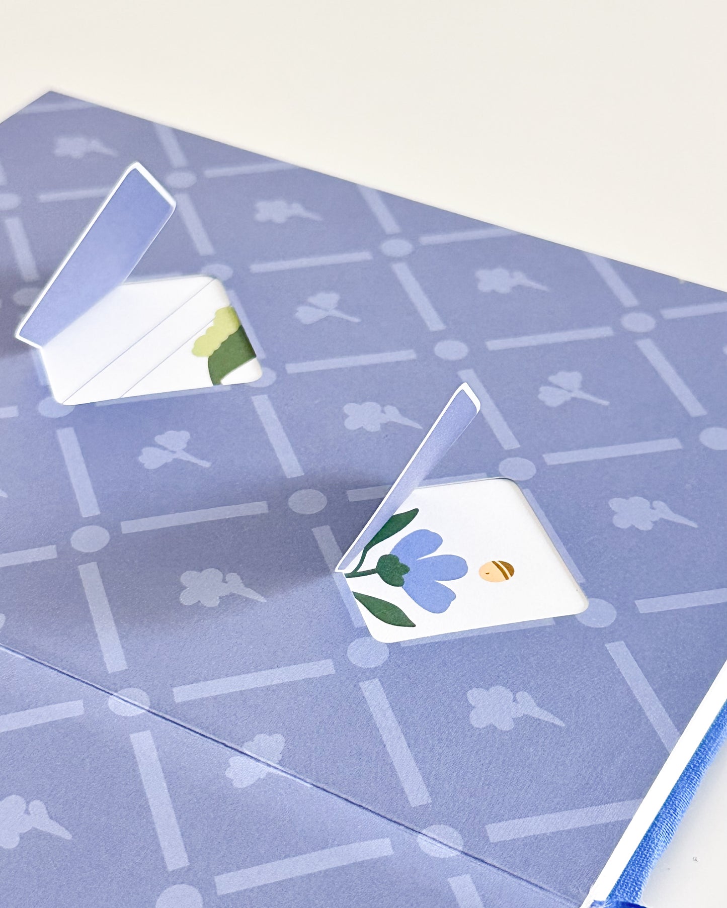 Embroidered Bullet Journal - Midnight Bloo