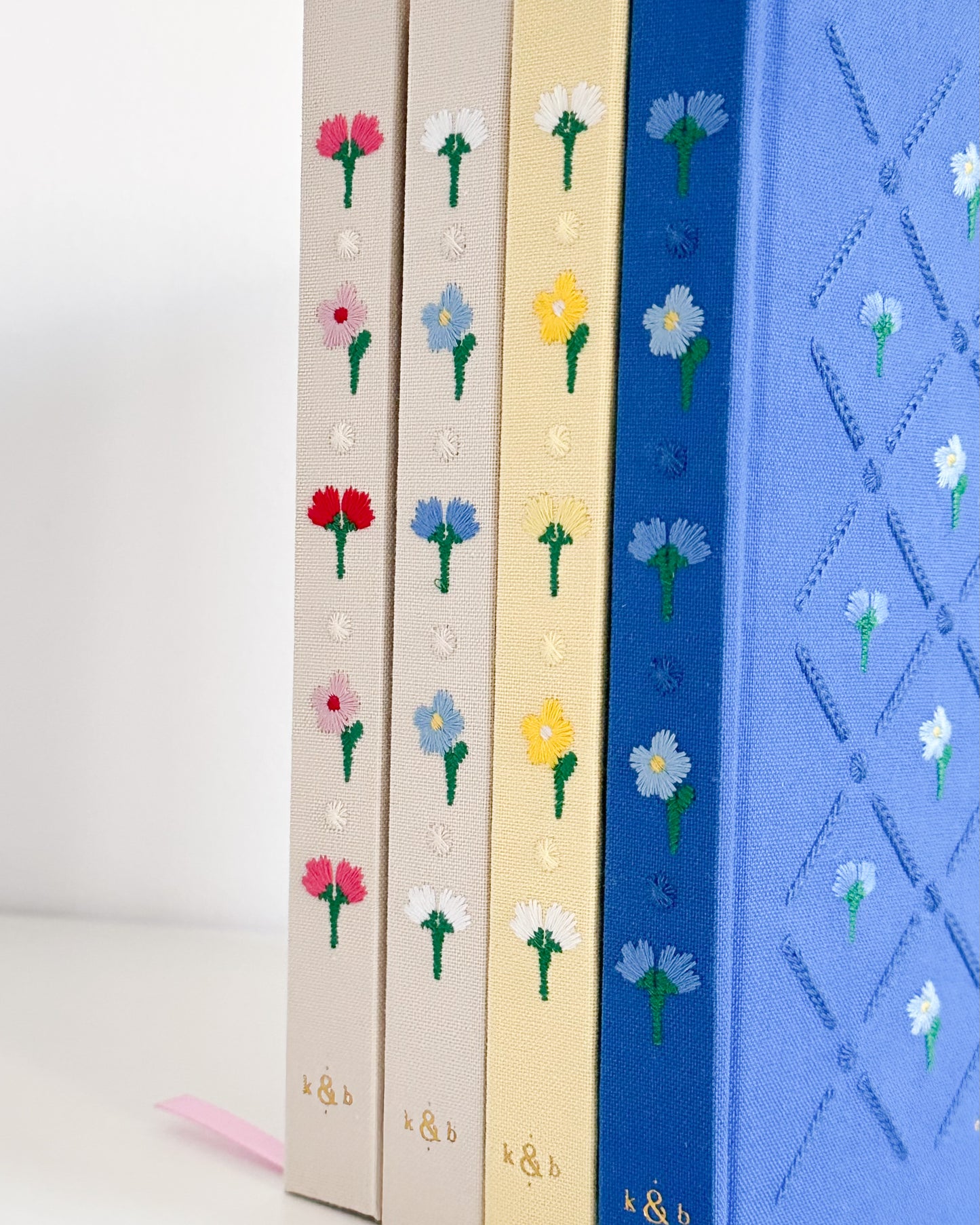 Embroidered Bullet Journal - Midnight Bloo