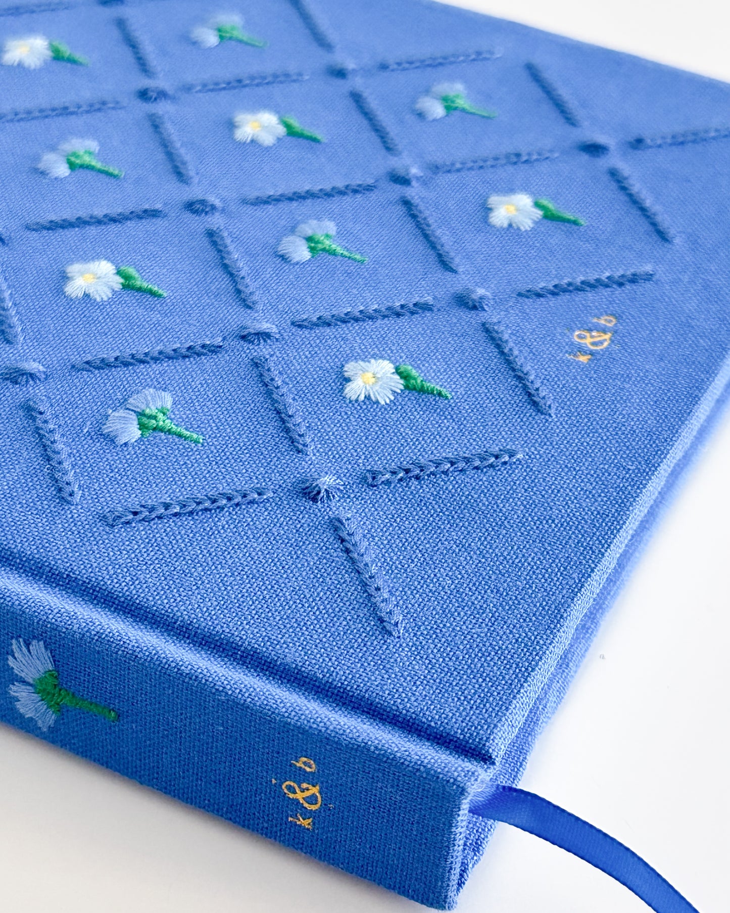 Embroidered Bullet Journal - Midnight Bloo