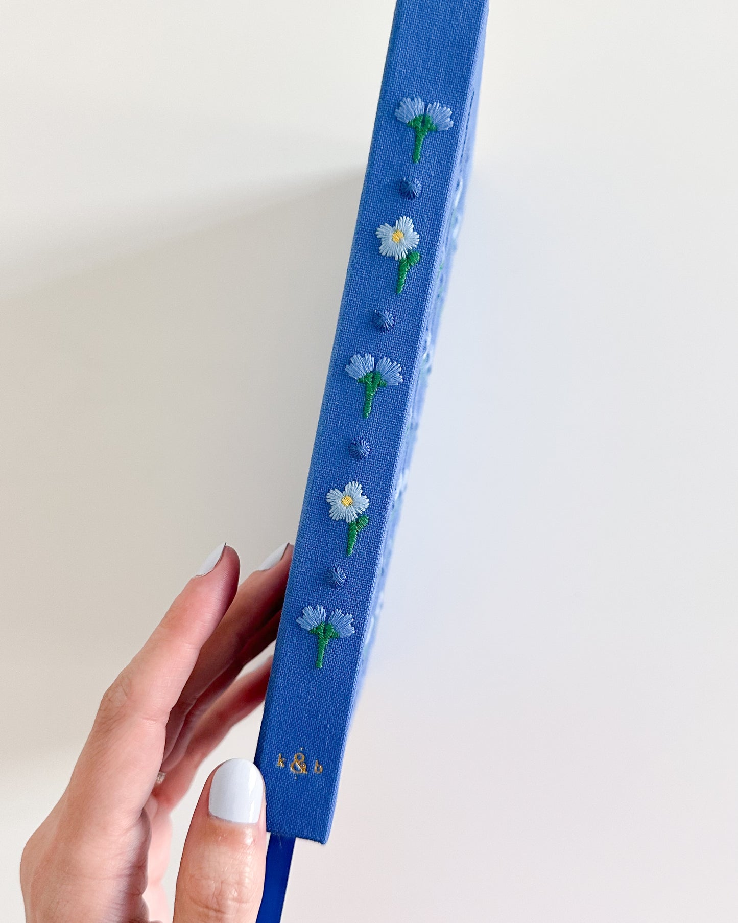 Embroidered Bullet Journal - Midnight Bloo