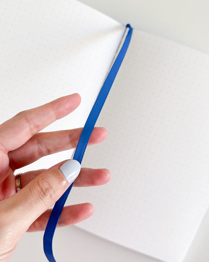 Embroidered Bullet Journal - Midnight Bloo