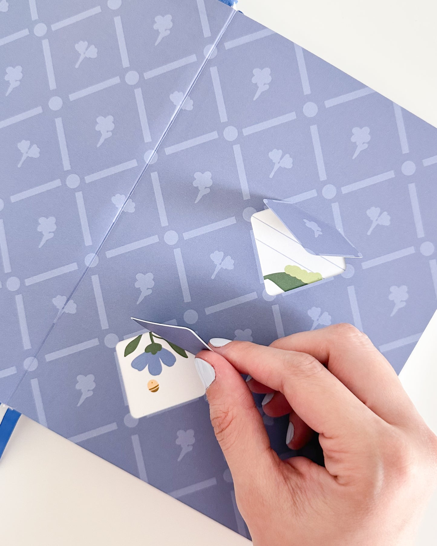 Embroidered Bullet Journal - Midnight Bloo