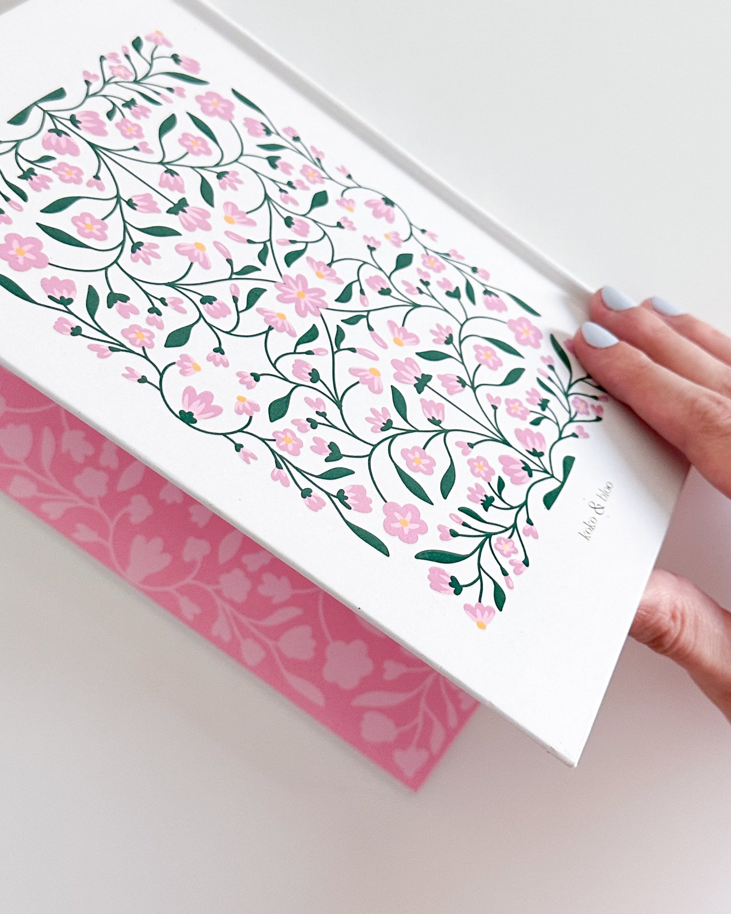 Arabic/English Lined Journal -Rosy Pink