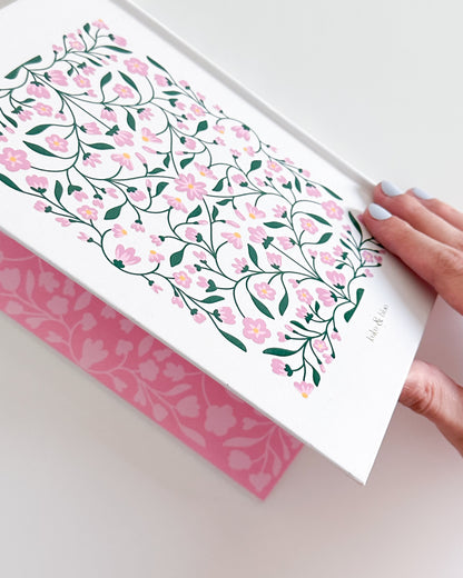Arabic/English Lined Journal -Rosy Pink