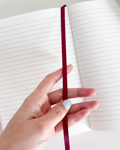 Arabic/English Lined Journal -Rich Red