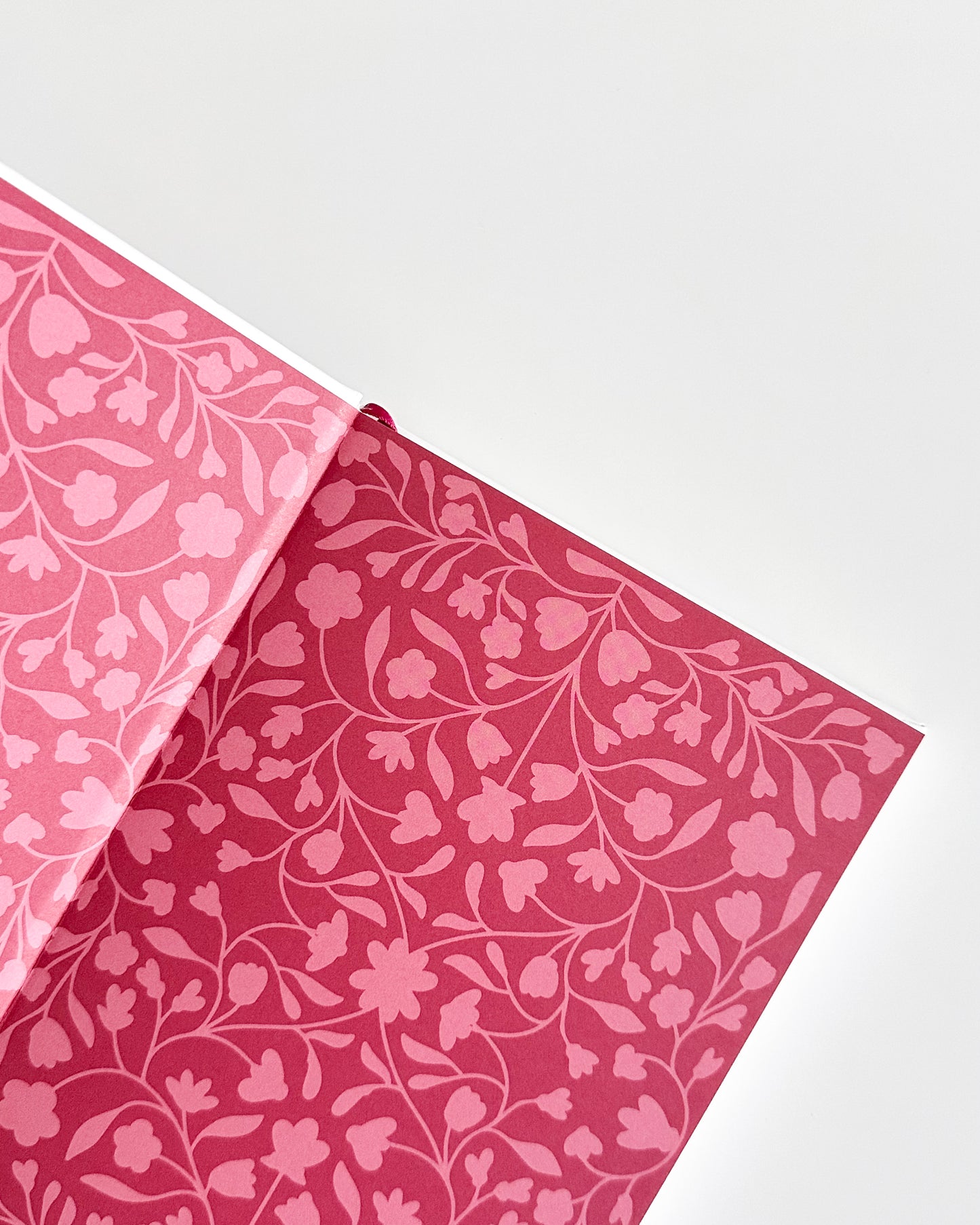 Arabic/English Lined Journal -Rich Red