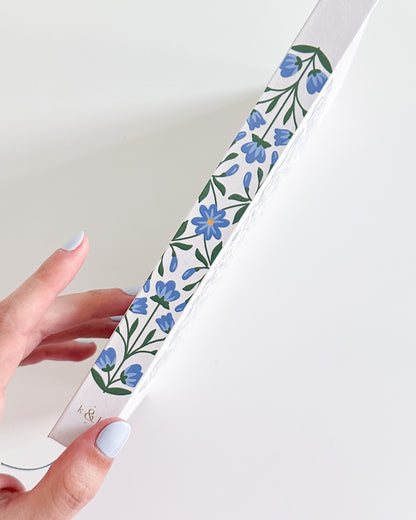 Arabic/English Lined Journal - Soft Bloo