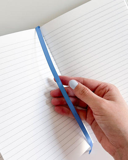 Arabic/English Lined Journal - Soft Bloo