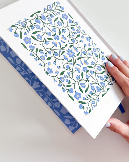 Arabic/English Lined Journal - Soft Bloo