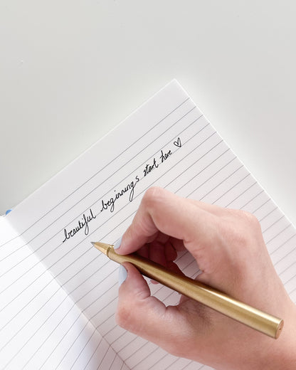 Arabic/English Lined Journal -Rich Red