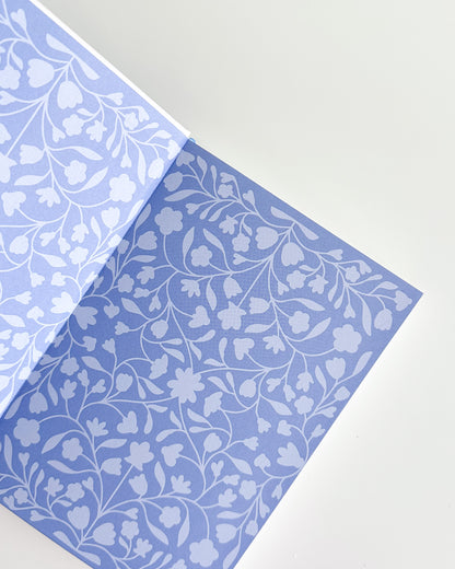 Arabic/English Lined Journal - Soft Bloo