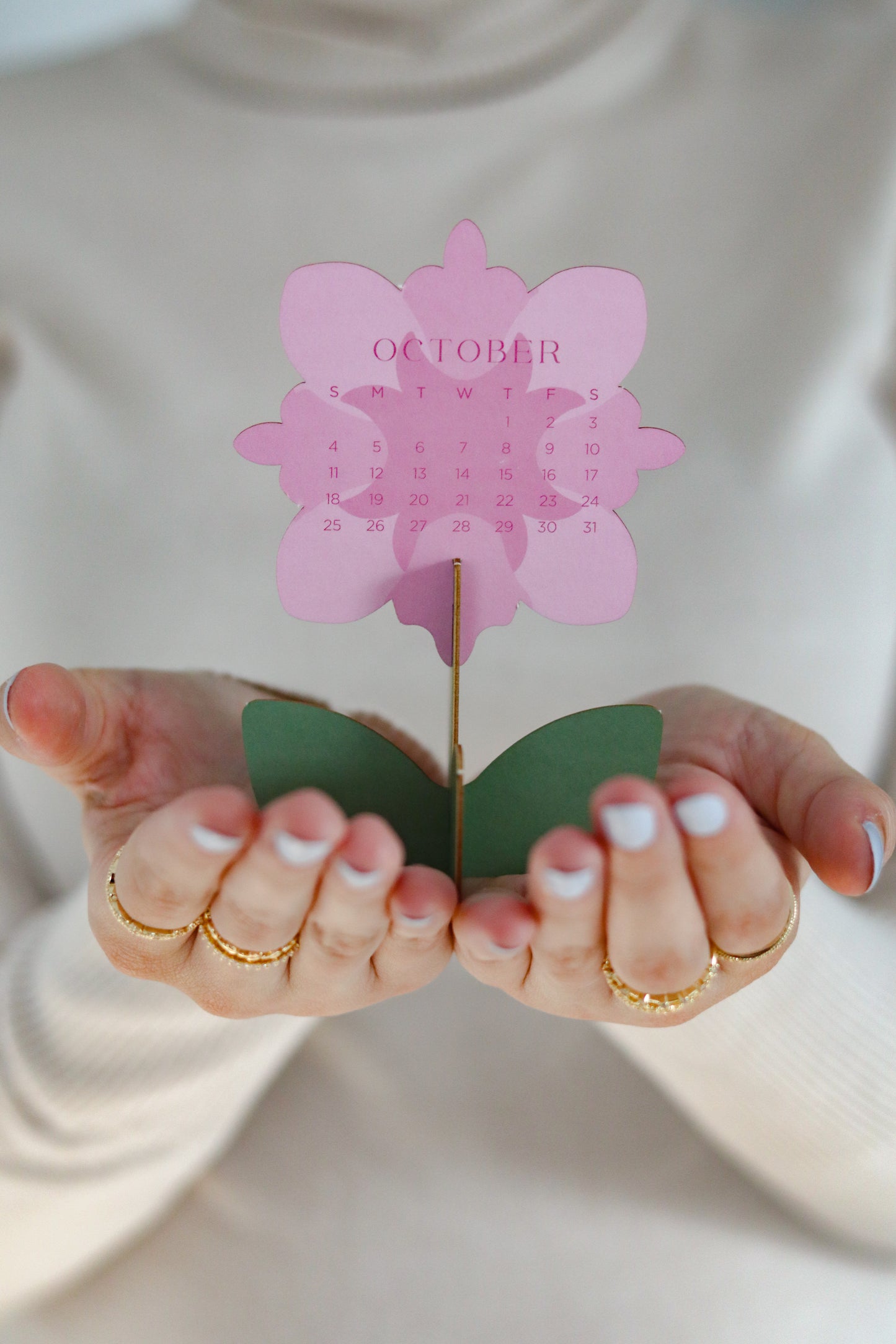 2026 Floral Desk Calendar