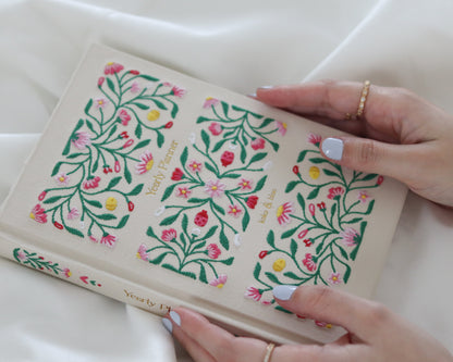 Rosy Garden Embroidered 2026 Yearly Planner - Undated