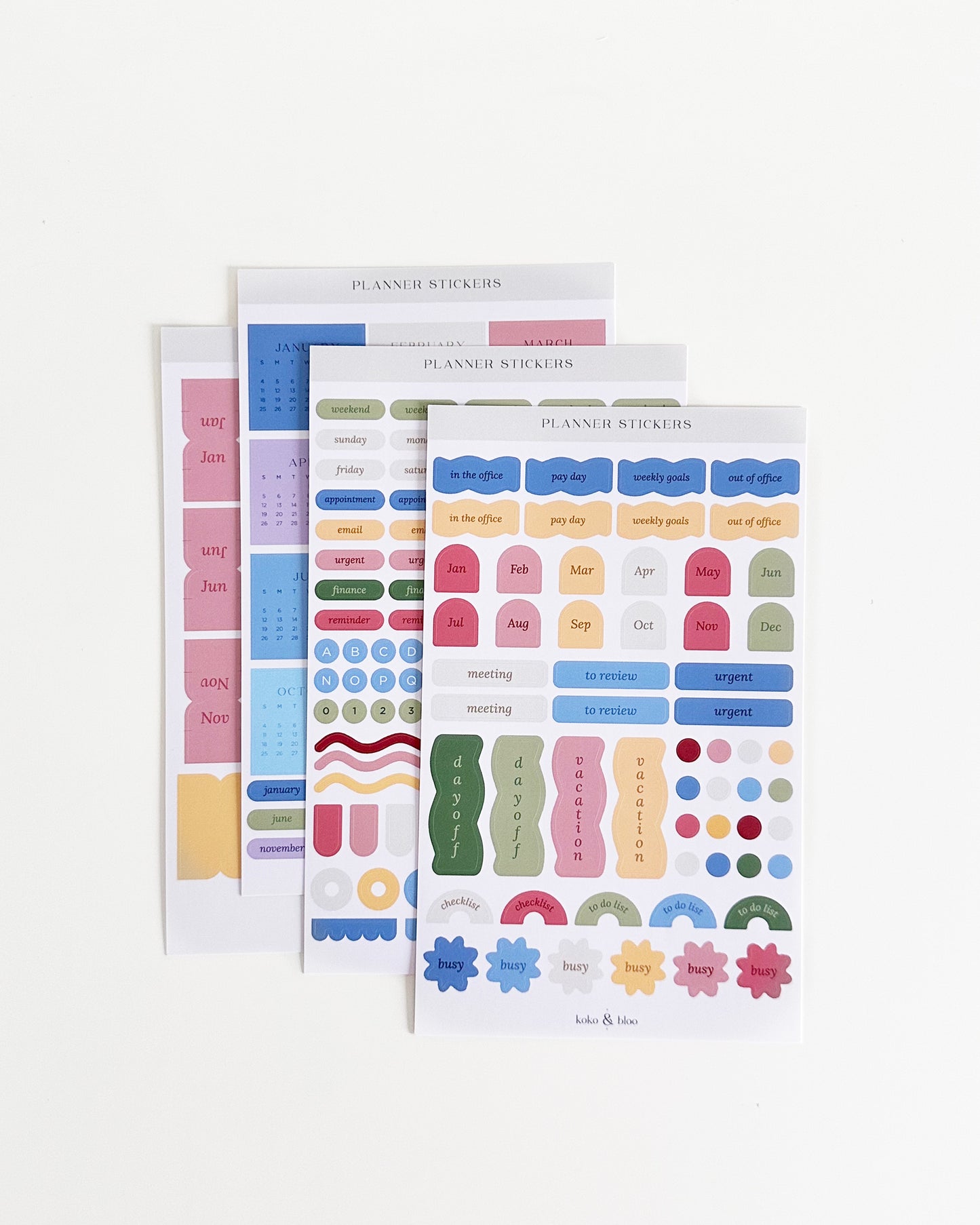 2026 Planner Sticker Set
