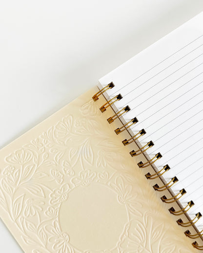 Beige Lined Notebook