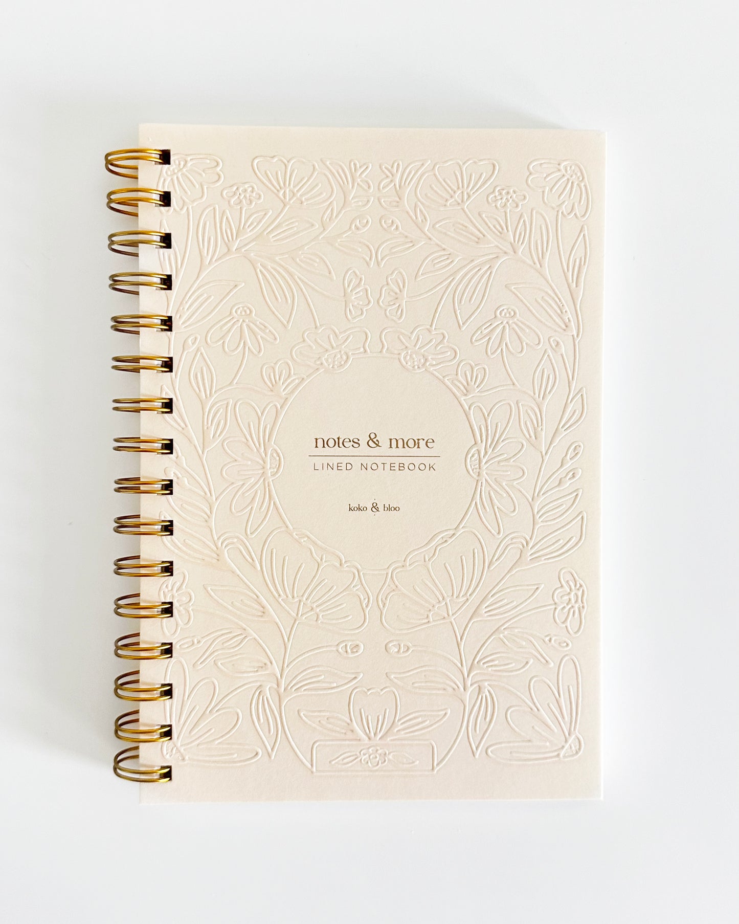 Beige Lined Notebook