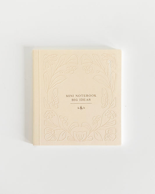 Beige Mini Notebook