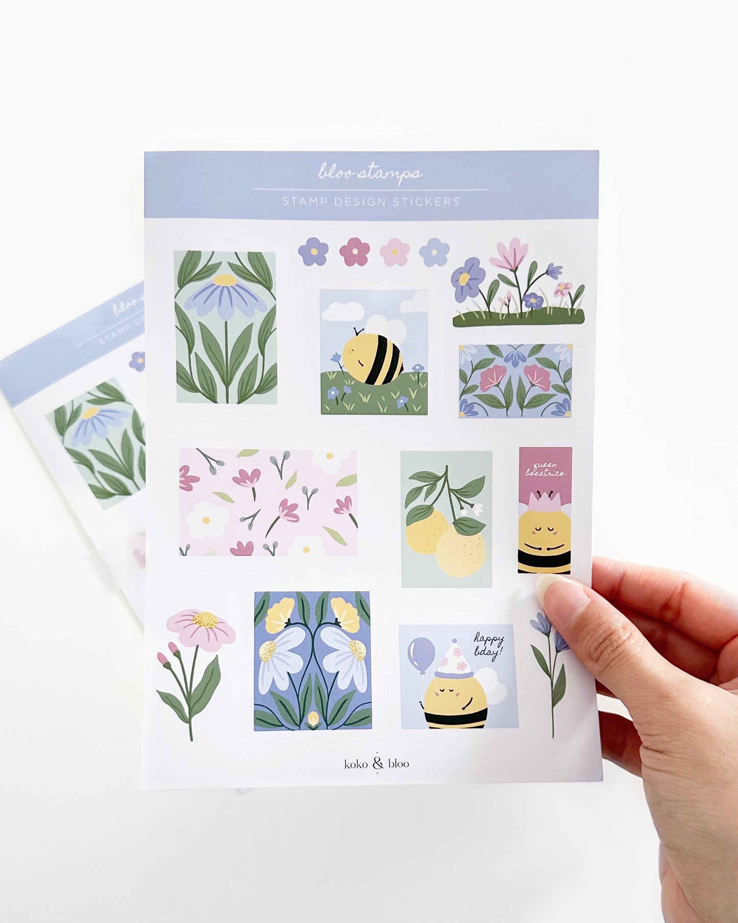 Stamp Sticker Sheet Set