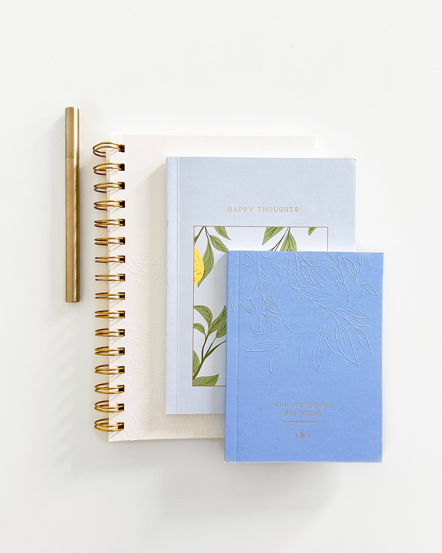 Gift Set - Happy Thoughts & Lined Notebooks