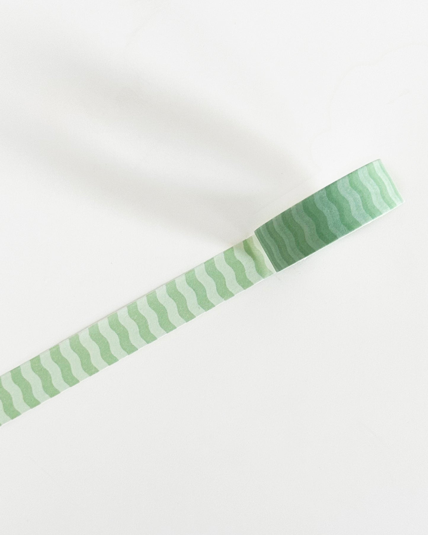 Green Waves Washi Tape