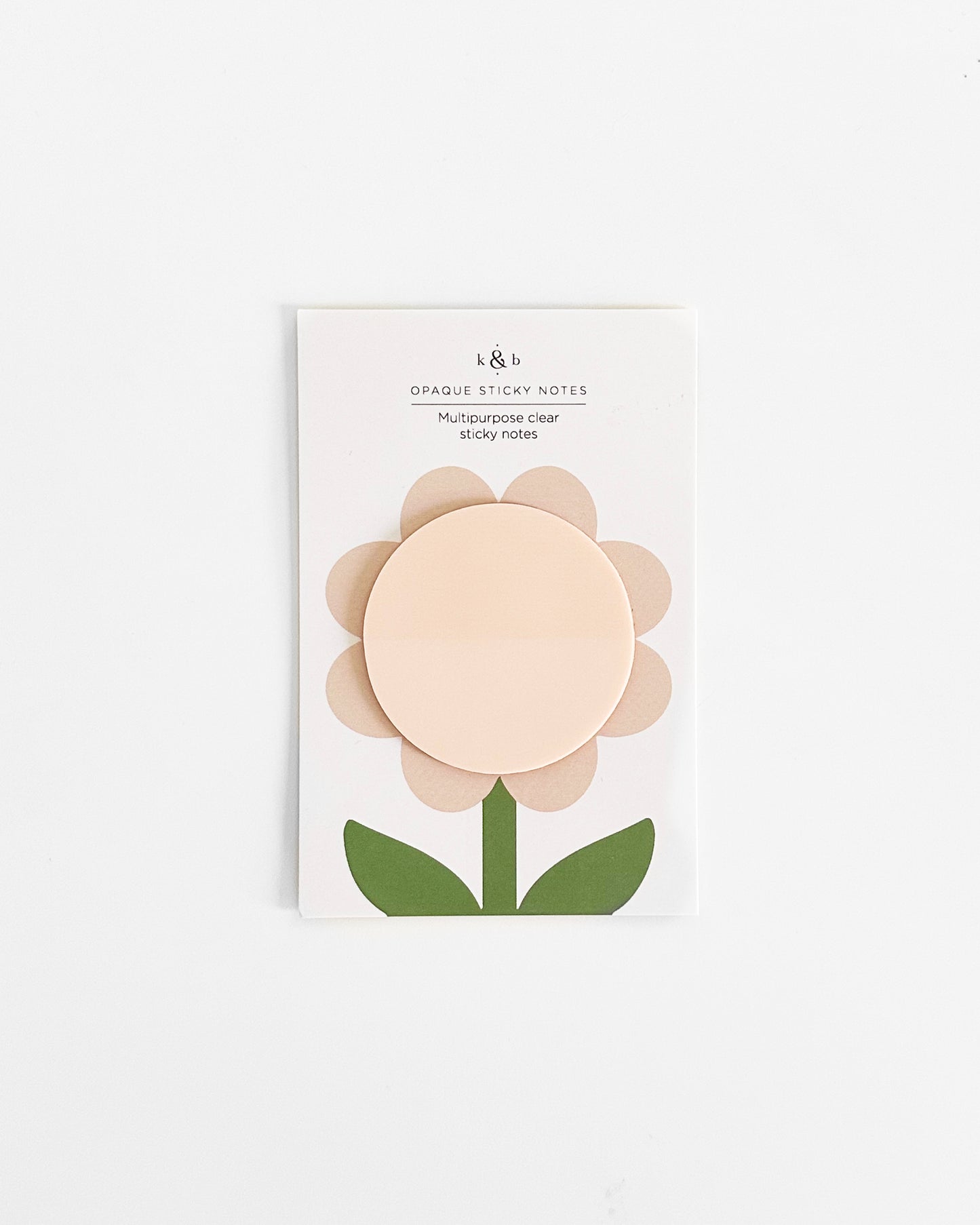 Ivory Flower Sticky Notes